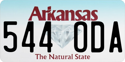 AR license plate 544ODA
