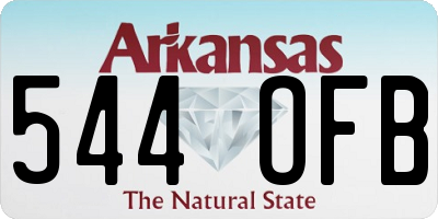 AR license plate 544OFB