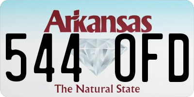 AR license plate 544OFD