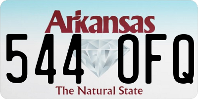 AR license plate 544OFQ