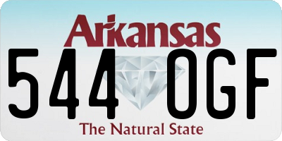 AR license plate 544OGF