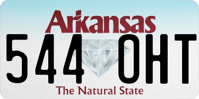 AR license plate 544OHT
