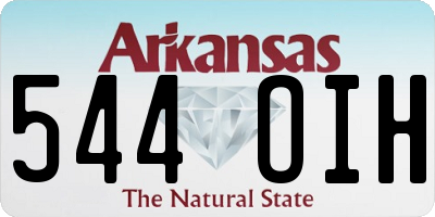 AR license plate 544OIH