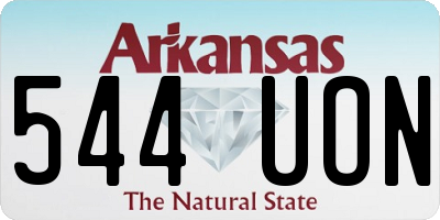 AR license plate 544UON