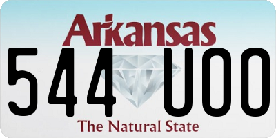 AR license plate 544UOO
