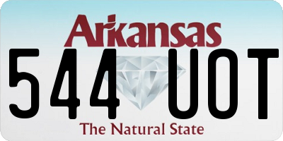AR license plate 544UOT