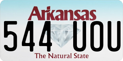 AR license plate 544UOU