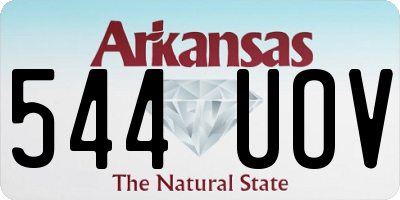 AR license plate 544UOV
