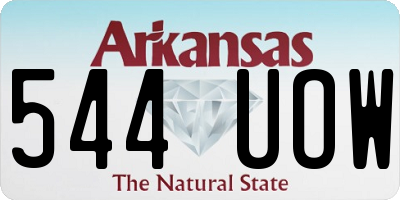 AR license plate 544UOW