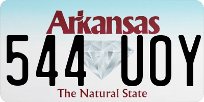 AR license plate 544UOY