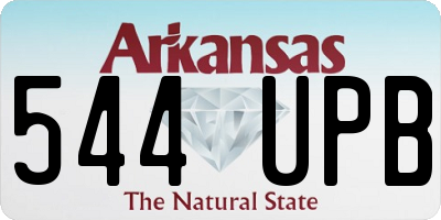 AR license plate 544UPB