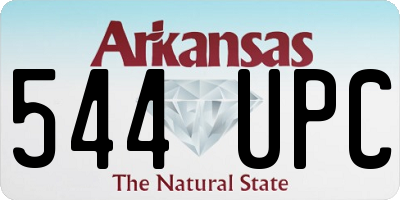 AR license plate 544UPC