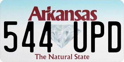 AR license plate 544UPD