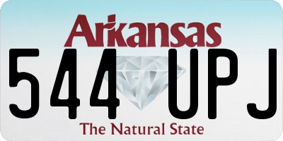 AR license plate 544UPJ