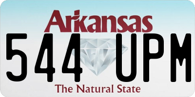 AR license plate 544UPM