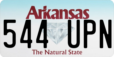 AR license plate 544UPN