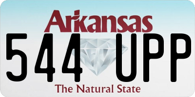 AR license plate 544UPP