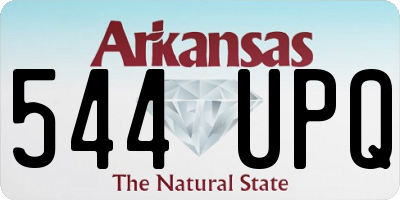 AR license plate 544UPQ