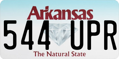 AR license plate 544UPR