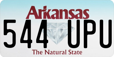 AR license plate 544UPU