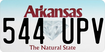 AR license plate 544UPV