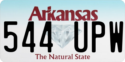 AR license plate 544UPW