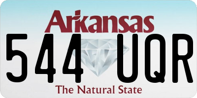 AR license plate 544UQR