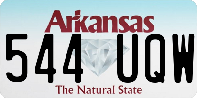 AR license plate 544UQW