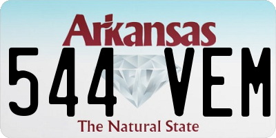 AR license plate 544VEM