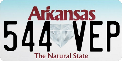 AR license plate 544VEP