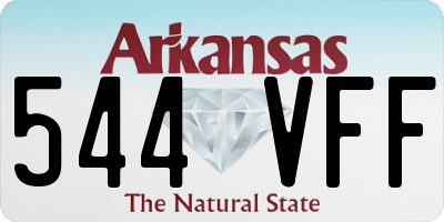 AR license plate 544VFF