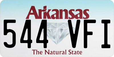 AR license plate 544VFI