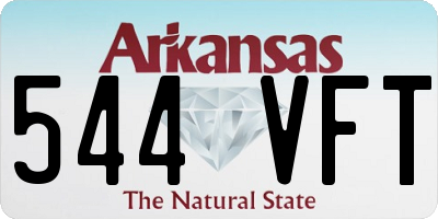 AR license plate 544VFT