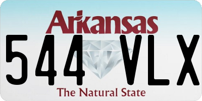 AR license plate 544VLX