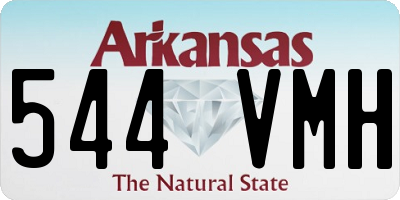 AR license plate 544VMH