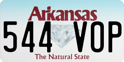 AR license plate 544VOP