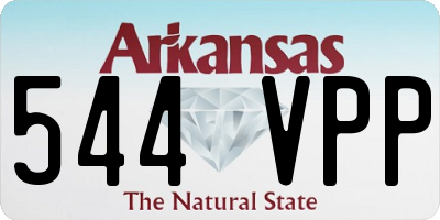 AR license plate 544VPP