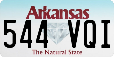 AR license plate 544VQI