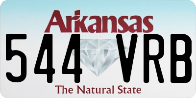 AR license plate 544VRB