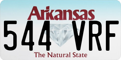 AR license plate 544VRF