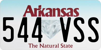AR license plate 544VSS