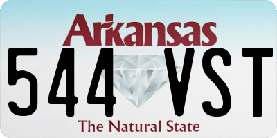 AR license plate 544VST