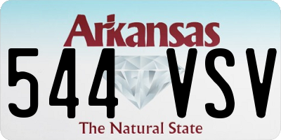 AR license plate 544VSV