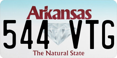 AR license plate 544VTG