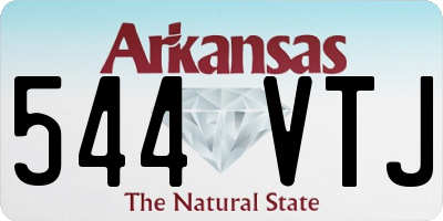 AR license plate 544VTJ