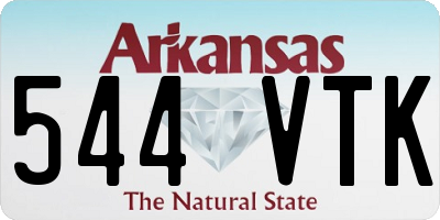AR license plate 544VTK