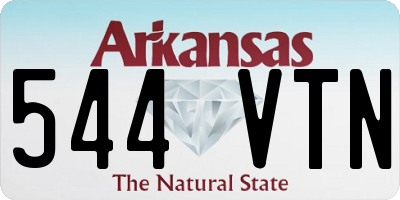 AR license plate 544VTN