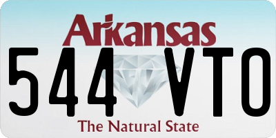 AR license plate 544VTO