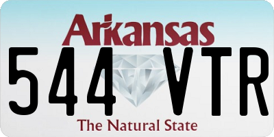 AR license plate 544VTR