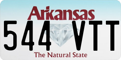 AR license plate 544VTT